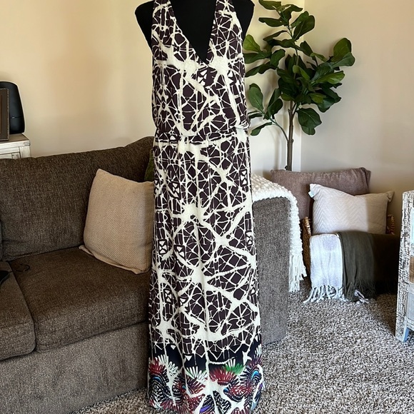 Rebecca Taylor Silk Maxi Racerback Dress NWT - Picture 6 of 14